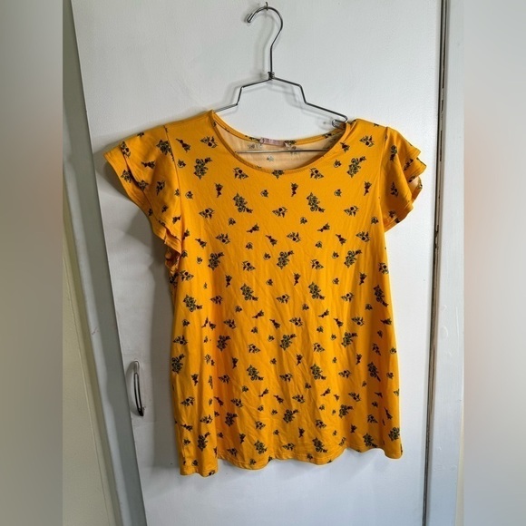 Flutter Sleeve Tee Shirt - Picture 1 of 4